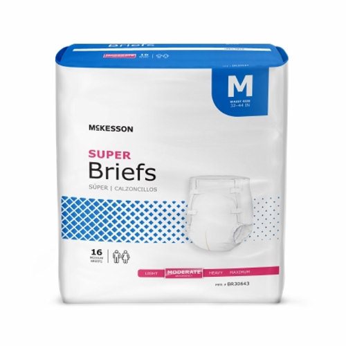 McKesson, Unisex Adult Incontinence Brief X-Large Disposable Heavy Absorbency, Case Of 6