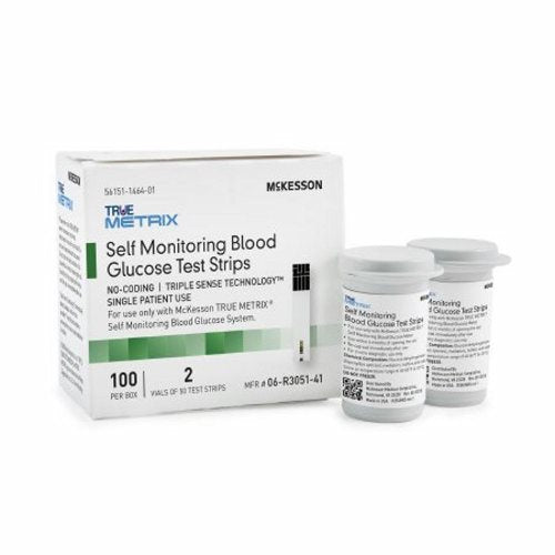 McKesson, Blood Glucose Test Strips, Case Of 12