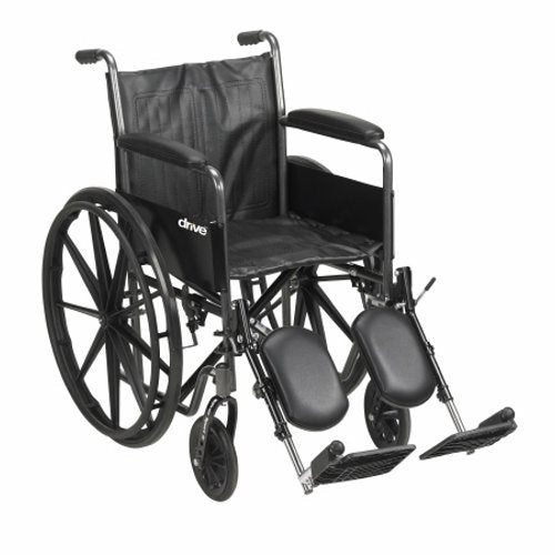 McKesson, Wheelchair McKesson Composite Wheel Black 18 Inch Seat Width 300 lbs. Weight Capacity, Count of 1