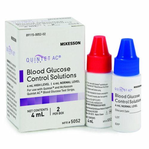 McKesson, Blood Glucose Control Solution, Case Of 100