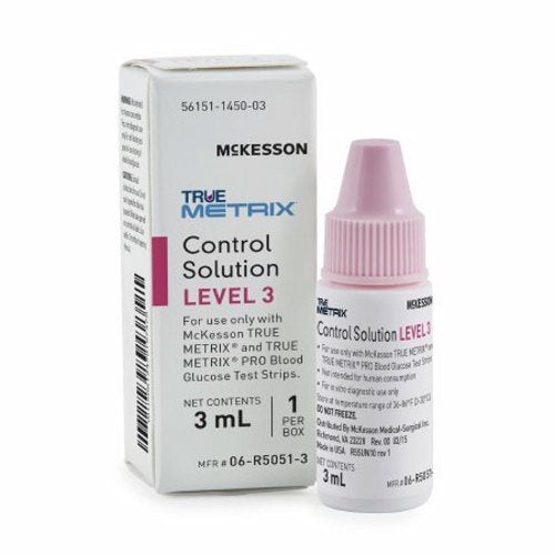 McKesson, Blood Glucose Control Solution, 3 Ml, Box Of 1