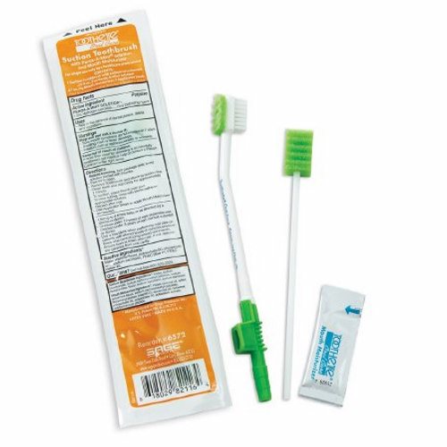 ToothettePlus, Suction Toothbrush Kit, Count of 100