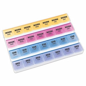 Mediplanner, Pill Organizer Mediplanner  Standard Size 7 Day 4 Dose, Count of 1