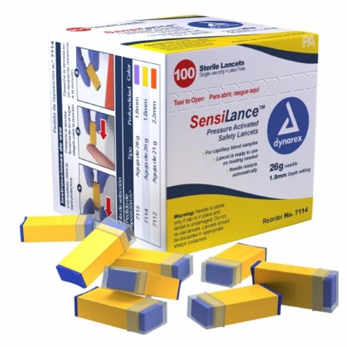 Dynarex, Sterile Lancets, Box Of 100