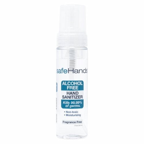 Safehands, Alcohol-Free Hand Sanitizer SafeHands  7 oz. BZK (Benzalkonium Chloride) Foaming Pump Bottle, 7 Oz