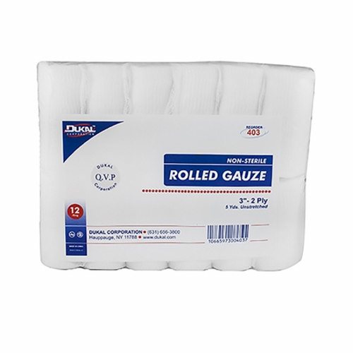 Dukal, Conforming Bandage 3 Inch X 5 Yard NonSterile, Case Of 8