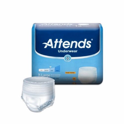 Attends, Unisex Adult Absorbent Underwear Attends Pull On X-Large, Case Of 4