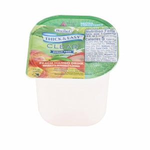 Hormel, Thickened Beverage Thick & Easy  Sugar Free 4 oz. Container Portion Cup Peach Mango Flavor Ready to, Count of 24