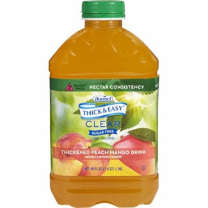 Hormel, Thickened Beverage Thick & Easy  Sugar Free 46 oz. Container Bottle Peach Mango Flavor Ready to Use, Count of 6