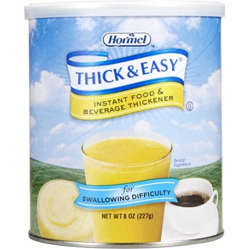 Hormel, Food and Beverage Thickener Thick & Easy  8 oz. Container Canister Unflavored Powder Consistency Var, 8 Oz