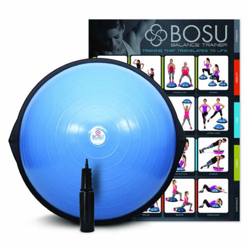 Fabrication Enterprises, Exercise Dome BOSU  HOME Balance Trainer Inflatable 25 Inch Diameter 4 X 26 X 26 Inch Blue, Count of 1