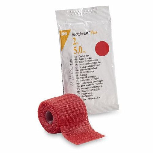 3M, Cast Tape 3M Scotchcast Plus 2 Inch X 12 Foot Fiberglass Red, Box Of 10