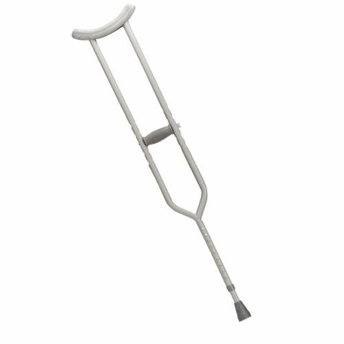 Drive Medical, Bariatric Underarm Crutches drive Steel Frame Tall Adult 500 lbs. Weight Capacity Push Button Adjust, 1 Pair