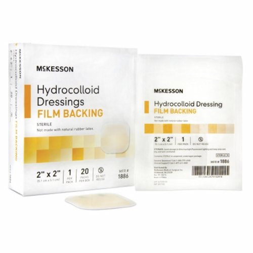 McKesson, Hydrocolloid Dressing 2 X 2 Inch Sterile, Box Of 20