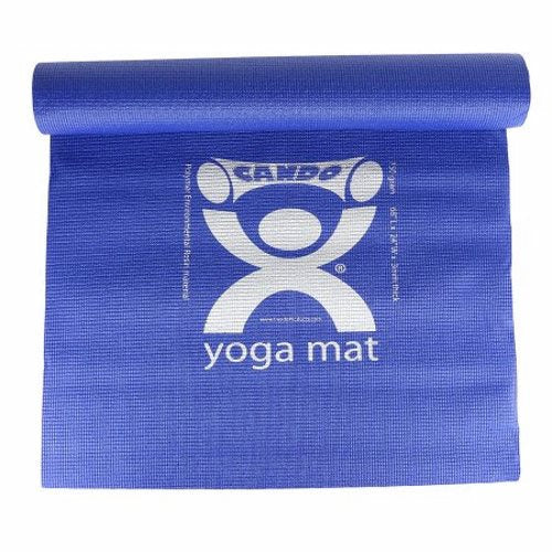 Fabrication Enterprises, Exercise Mat CanDo  Yoga Mat Blue Polymer Environmental Resin 24 X 68 Inch, Count of 1