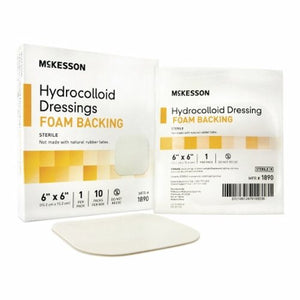 McKesson, Hydrocolloid Dressing 6 X 6 Inch Sterile, Box Of 10