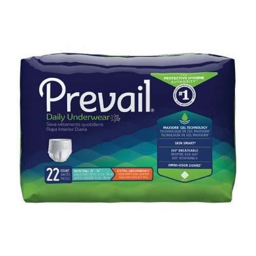 First Quality, Female Adult Absorbent Underwear Prevail  Daily Underwear Pull On with Tear Away Seams Small (Youth), Case Of 4