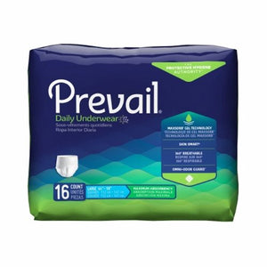 First Quality, Unisex Adult Absorbent Underwear Prevail  Pull On with Tear Away Seams Large Disposable Heavy Absorb, Case Of 4