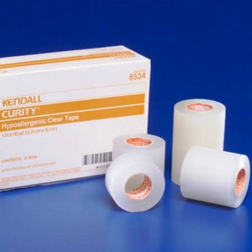 Cardinal, Medical Tape Curity Plastic 1/2 Inch X 10 Yard Transparent NonSterile, Box Of 24