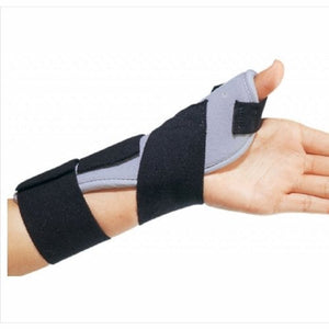 DJO, Thumb Splint ThumbSPICA Thumb Spica Foam Left Hand Black / Blue One Size Fits Most, Count of 1