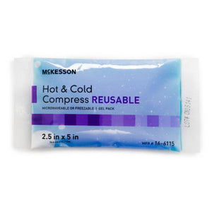 McKesson, Hot / Cold Pack McKesson General Purpose X-Small 2-1/2 X 5 Inch Gel Reusable, 1 Each