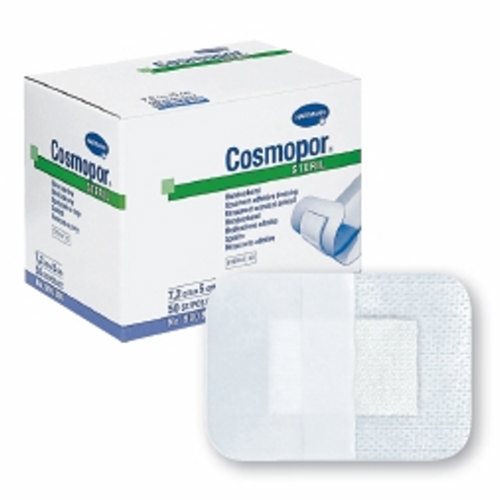 Hartmann Usa Inc, Adhesive Dressing Cosmopor  2 X 2-9/10 Inch NonWoven Rectangle White Sterile, Box Of 50