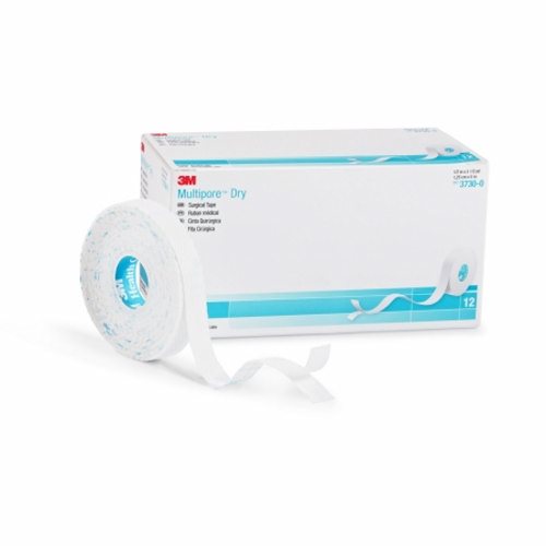 3M, Medical Tape 3M Multipore Water Resistant Pique 1 Inch X 5-1/2 Yard White NonSterile, Box Of 12