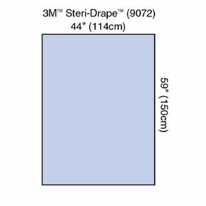 3M, General Purpose Drape 3M Steri-Drape Drape Sheet / Back Table Cover 44 W X 59 L Inch Sterile, Case Of 4