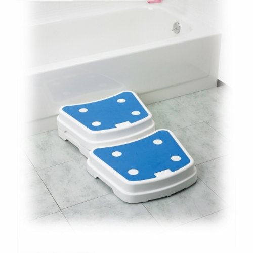 Drive Medical, Bath Step Stool drive Non-Slip Bath Step 1 Step Plastic 4 Inch, Count of 1