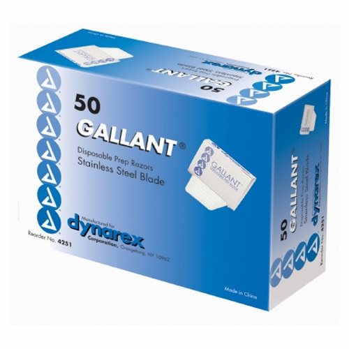 Dynarex, Surgical Prep Razor Gallant  Single Blade Disposable, Box Of 50