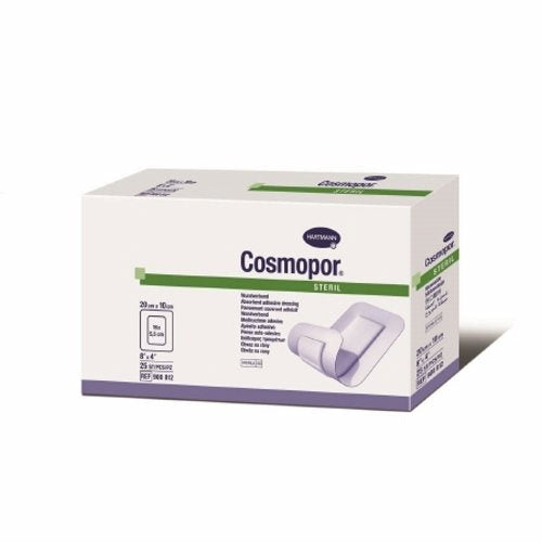 Hartmann Usa Inc, Adhesive Dressing Cosmopor  4 X 8 Inch NonWoven Rectangle White Sterile, Box Of 25