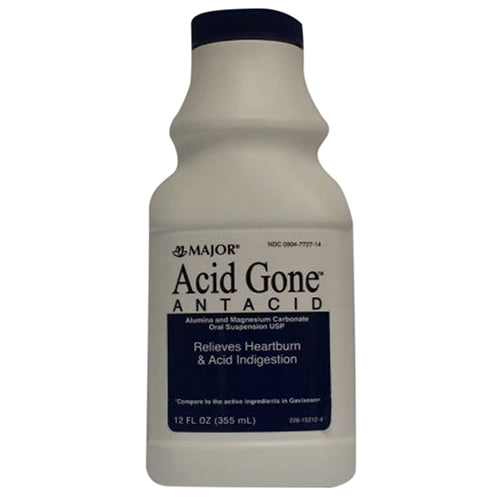 Major Pharmaceuticals, Acid Gone Antacid Liquid, 12 Oz