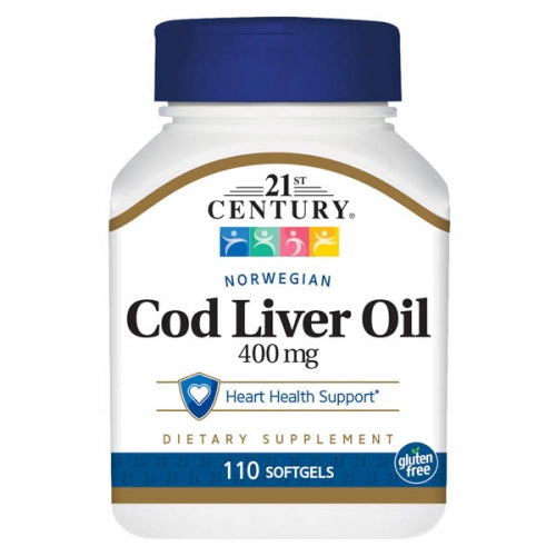 21st Century, Cod Liver Oil, 400 mg, 110 Softgels