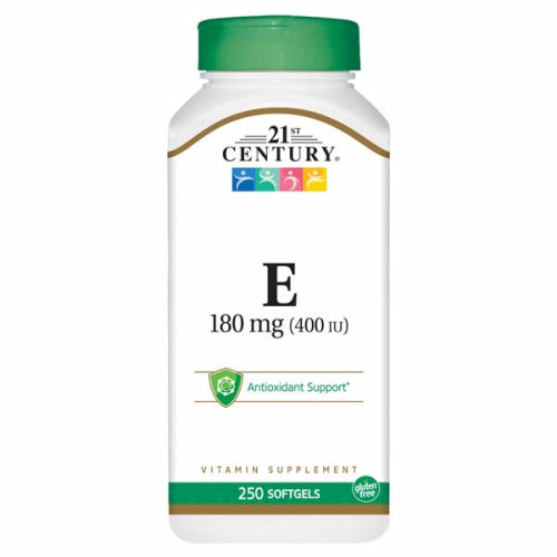 21st Century, Vitamin E, 180mg, 250 Softgels