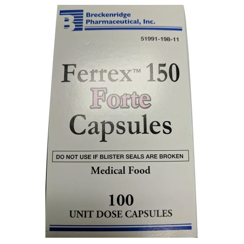 Breckenridge, Ferrex 150 Forte Capsules, 100 Count