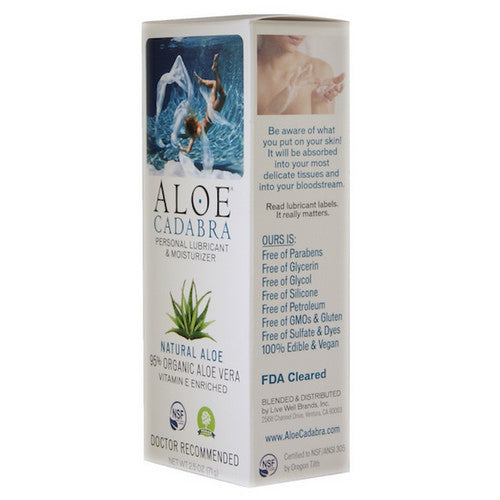 Aloe Cadabra, Natural Aloe Personal Lubricant, 2.5 Oz