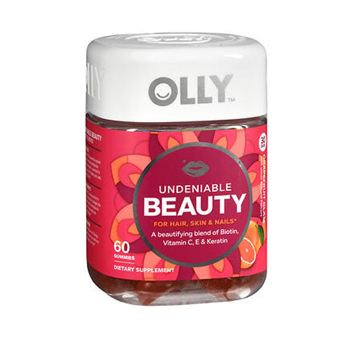 Olly, Olly Undeniable Beauty Gummies Grapefruit Glam, 60 Guumies