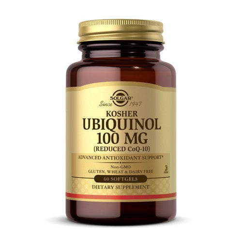 Solgar, Kosher Ubiquinol, 100 mg, 60 Softgels