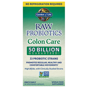 Garden of Life, Raw Probiotics Colon Care, 30 Caps