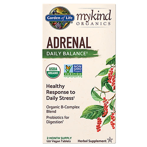 Garden of Life, mykind Organics Adrenal Daily Balance, 120 Vegan Tabs