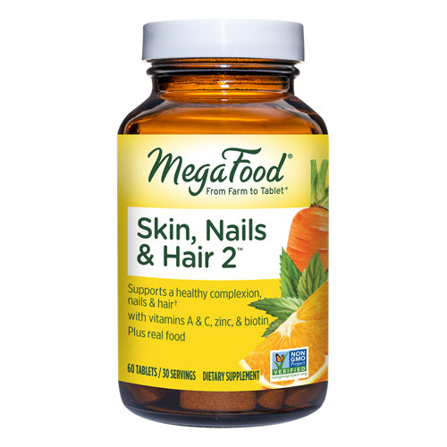 MegaFood, Skin - Nails & Hair 2, 60 Tabs