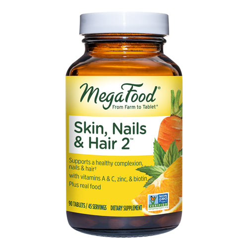 MegaFood, Skin - Nails & Hair 2, 90 Tabs