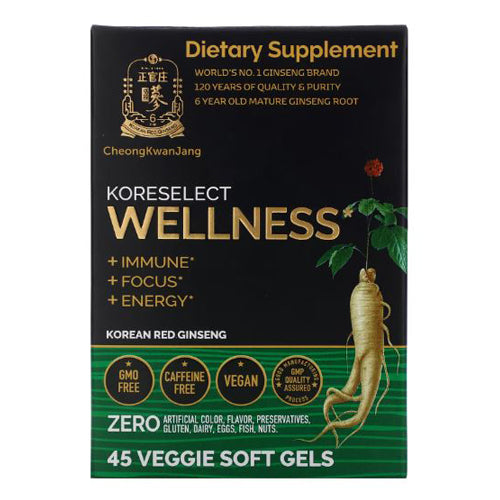 Cheong Kwan Jang, Koreselect Wellness, 45 Veg Softgels