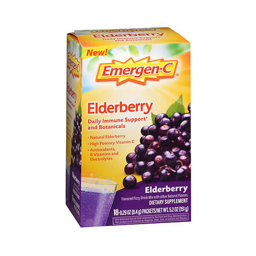 Novartis Consm Hlth Inc, Elderberry Fizzy Drink Mix, 18 Count