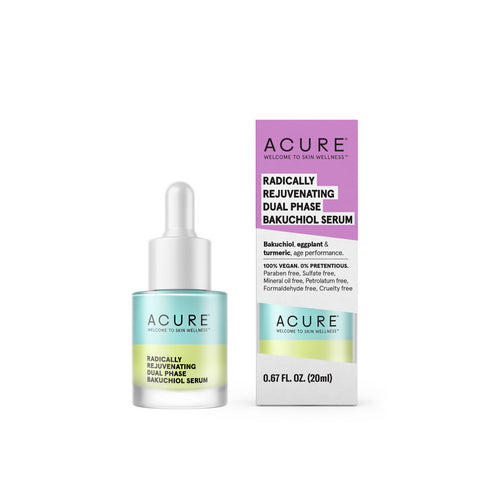 Acure, Radically Rejuvenating Dual Phase Bakuchiol Serum, 0.67 Oz