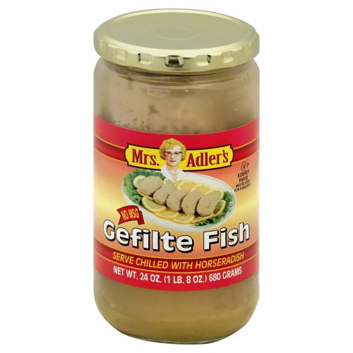 Mrs Adlers, Fish Gefilte Reg, Case of 12 X 24 Oz