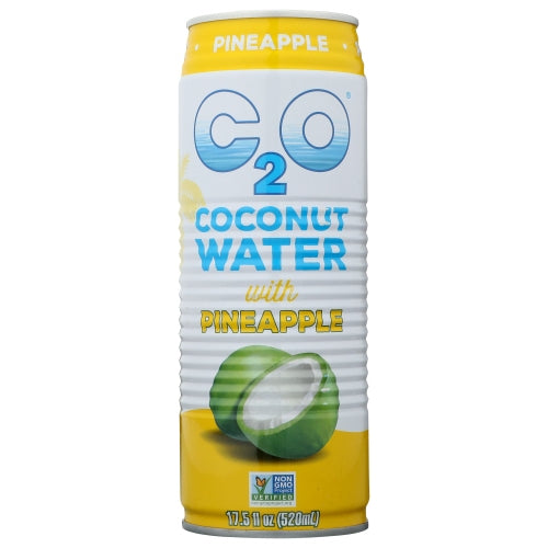 C20 Pure Coconut Water, Coconut Wtr Pinapl Pulp, Case of 12 X 17.5 Oz