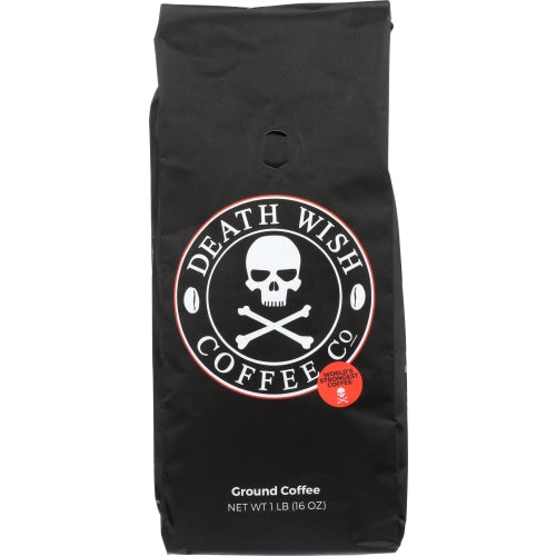 Death Wish Coffee, Coffee Grnd 16Oz Bg, 1 Lb(Case Of 6)