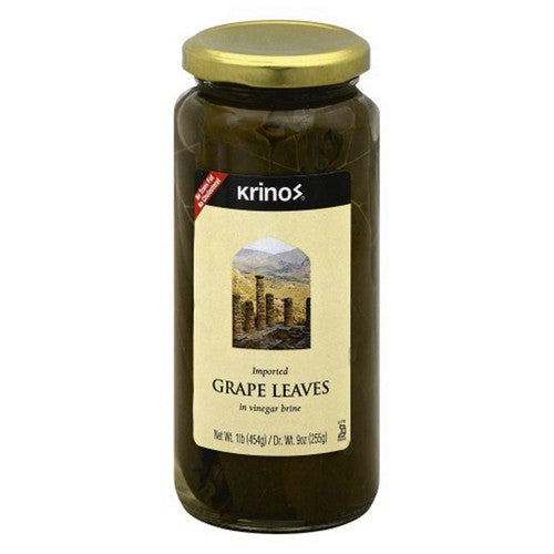 Krinos, Grape Leaves, 16 Oz(Case Of 6)