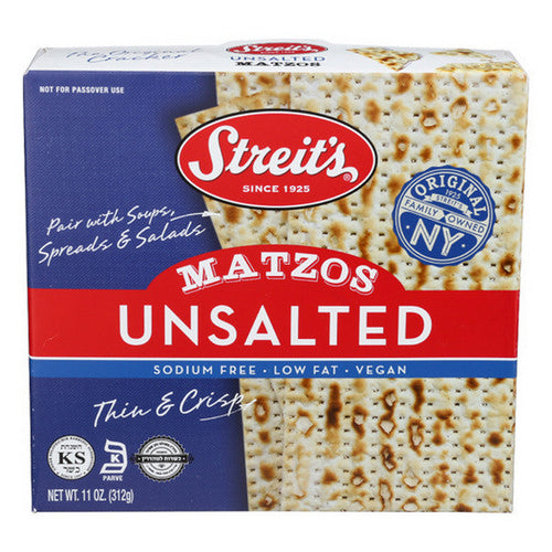 Streits, Matzo Unsalted, 11 Oz